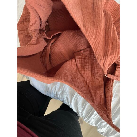 2 Piece Set Burnt Orange Tank Top and High Waisted Shorts - Picture 10 of 10